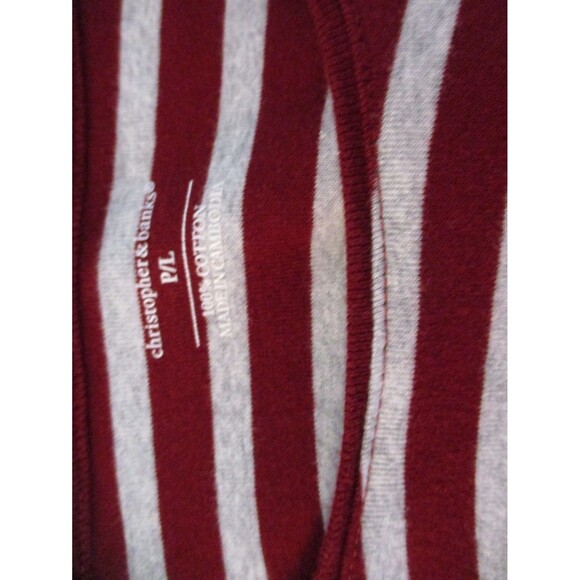 Christopher & Banks Women's Top Size PL Long Sleeve Multicolored Striped - Picture 3 of 5